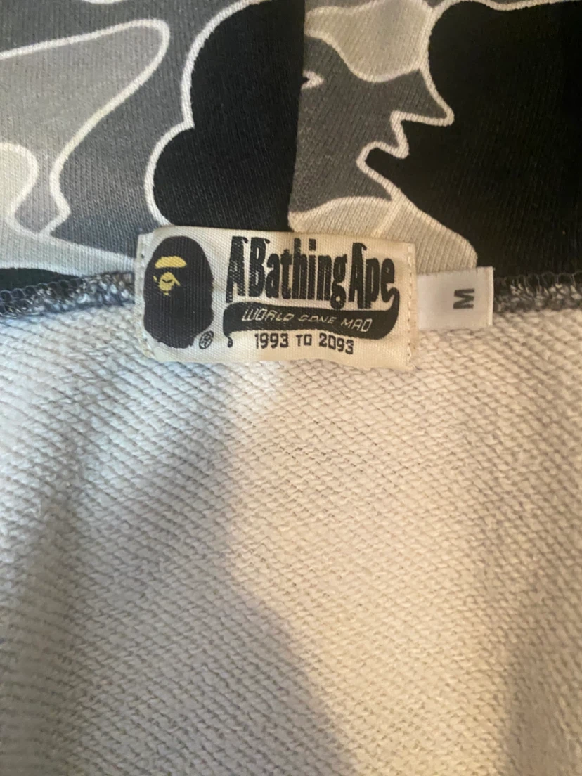 Real Bathing Ape Shark Camo Full Zip Hoodie - photo 4