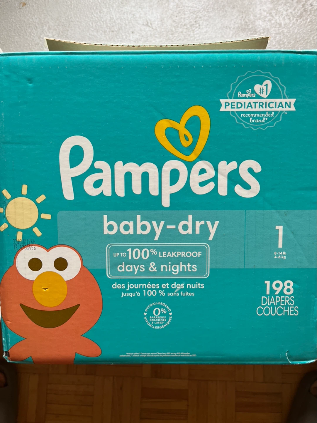 Pampers Baby-Dry Size 1 Diapers - 198 Count