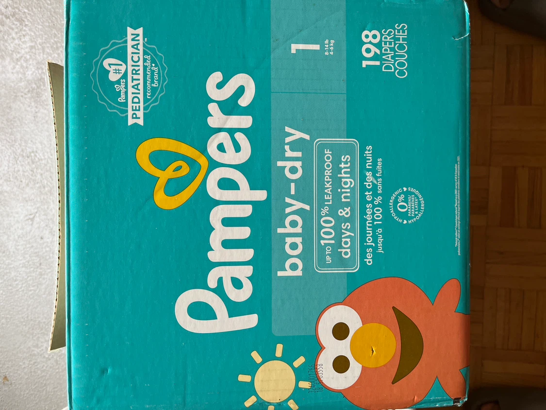 Pampers Baby-Dry Size 1 Diapers - 198 Count - photo 3