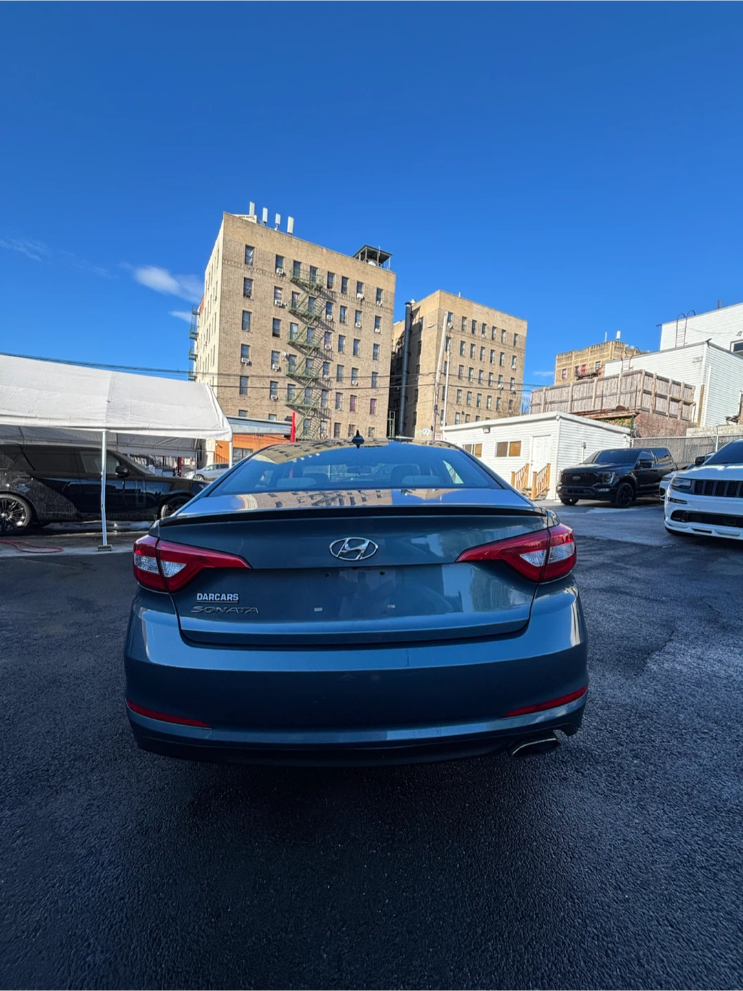 Blue Hyundai Sonata Sedan 2015 - photo 4