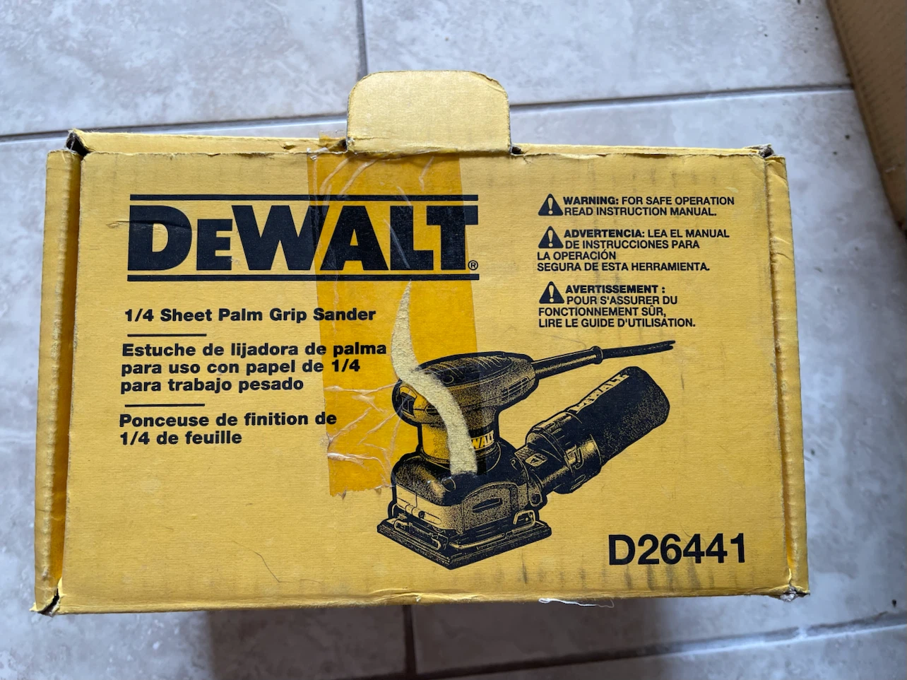 DEWALT 1/4 Sheet Palm Grip Sander D26441