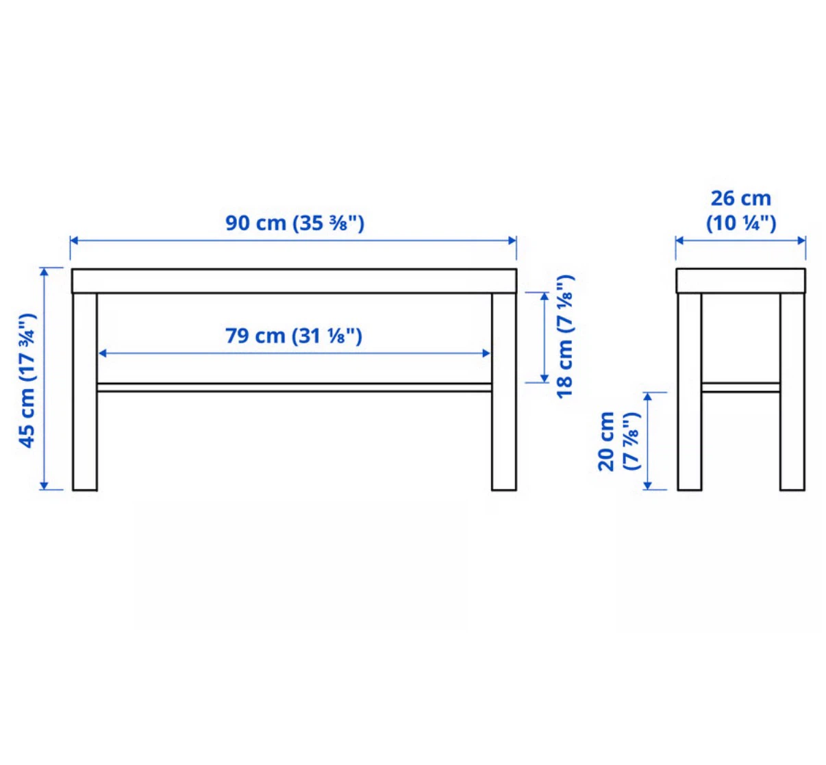Black Console Table with Shelf - photo 2