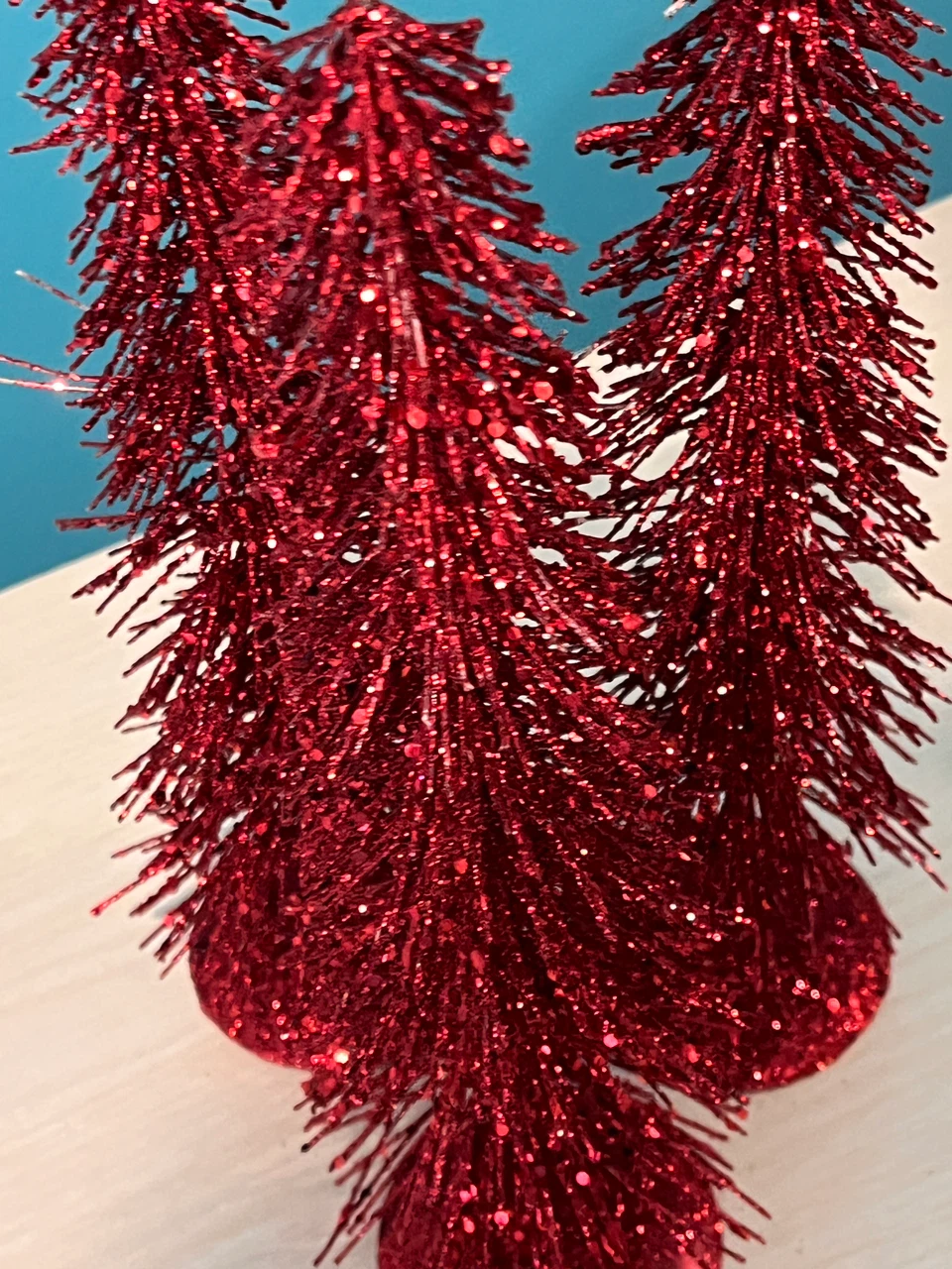 Set of 3 Glittery Trees $4 each
