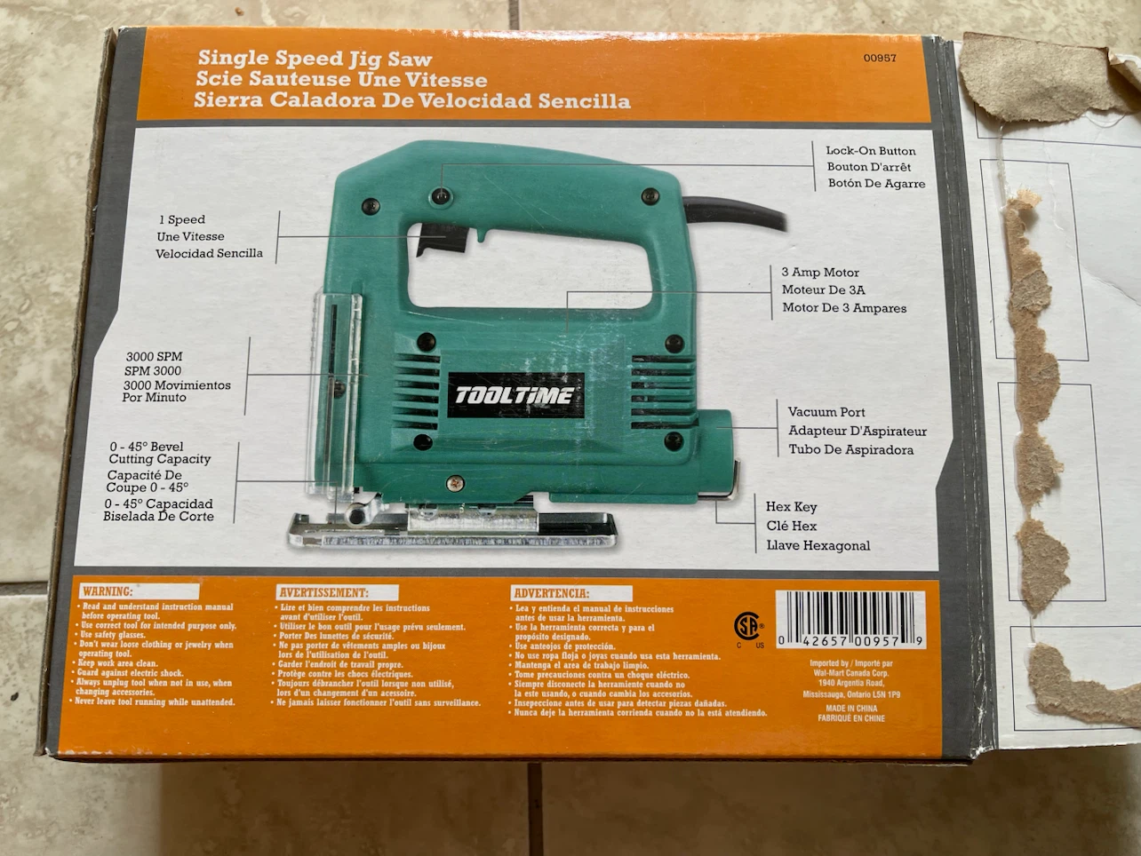 Tool Time Single Speed Jig Saw