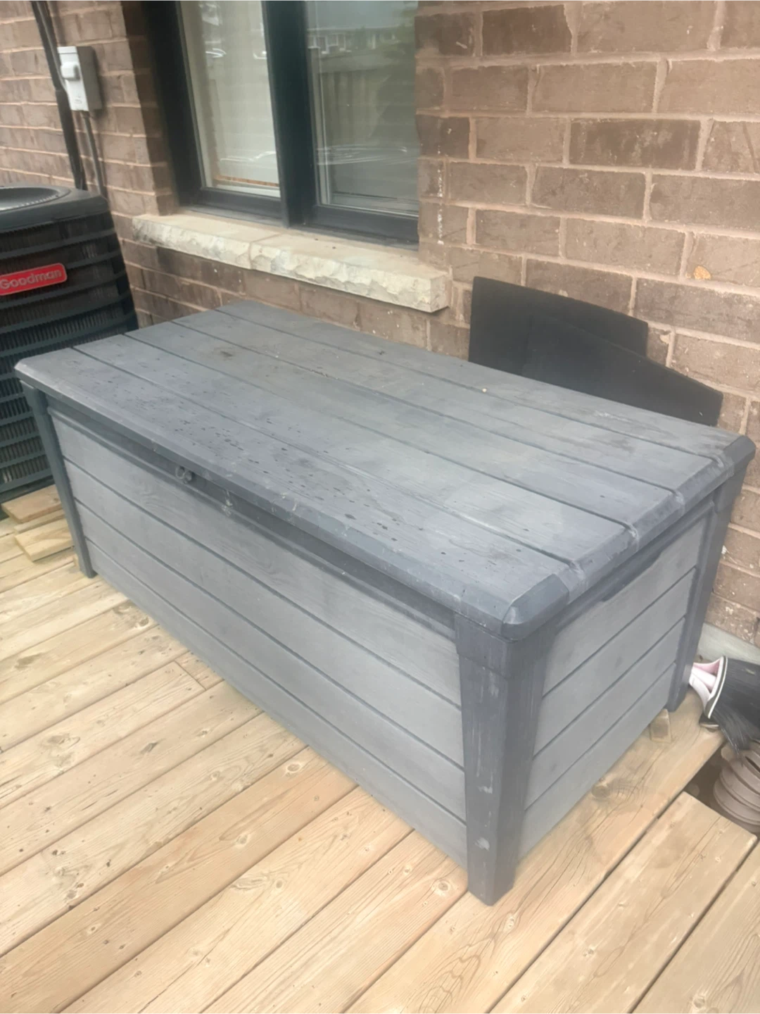 Grey Outdoor Storage Deck Box