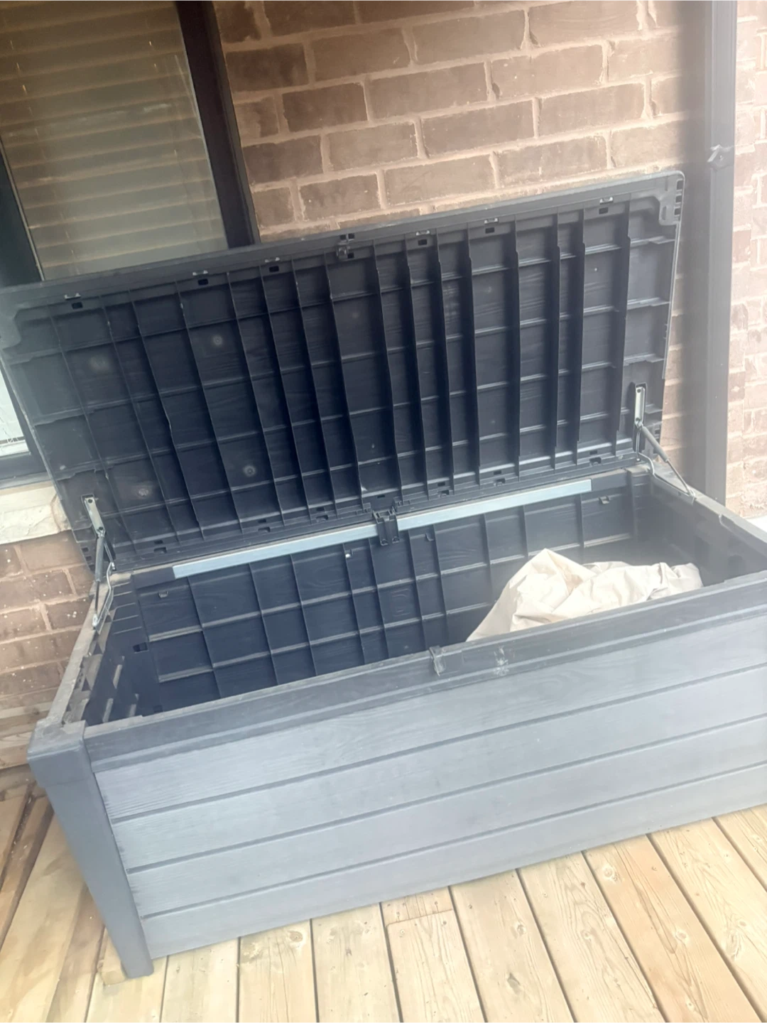 Grey Outdoor Storage Deck Box - photo 4