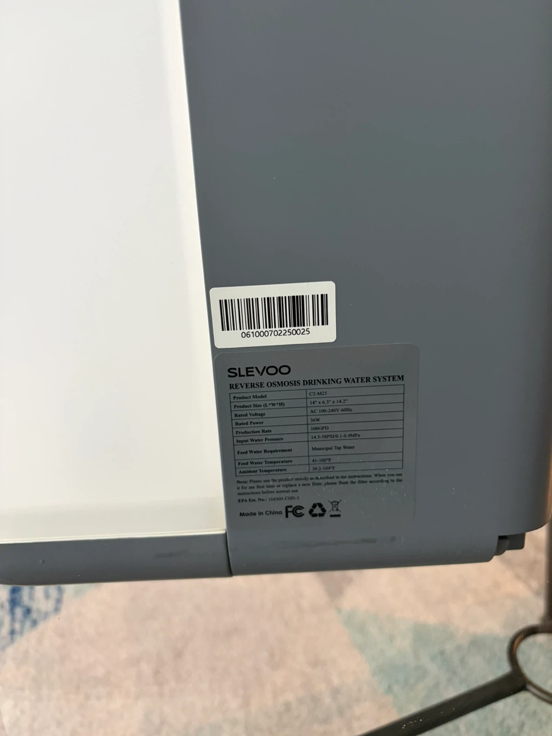 SLEVOO Reverse Osmosis Drinking Water System - photo 3