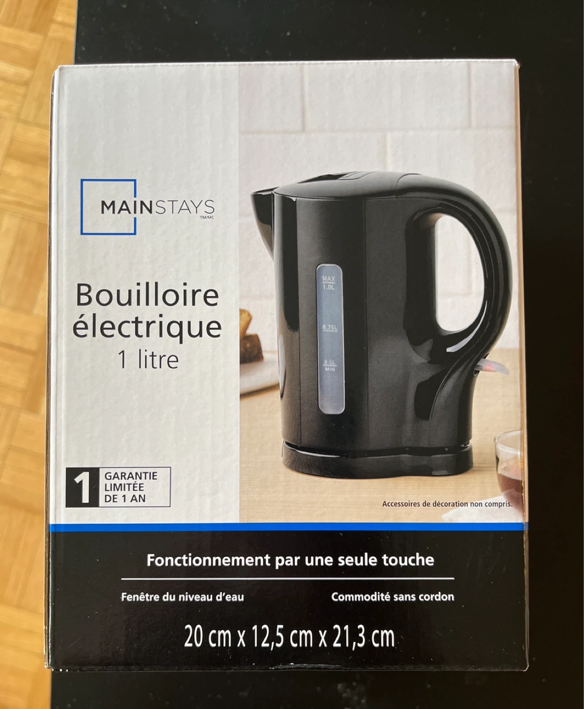 Mainstays Electric Kettle - 1 Litre