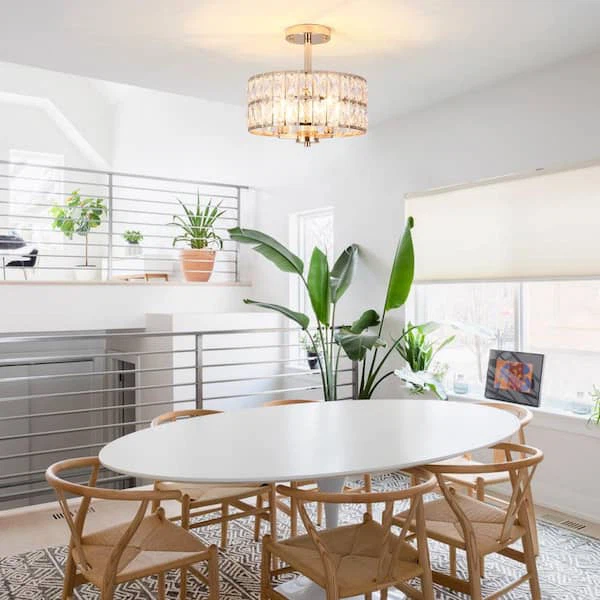 Crystal Flush Mount Ceiling Light Fixture - photo 4