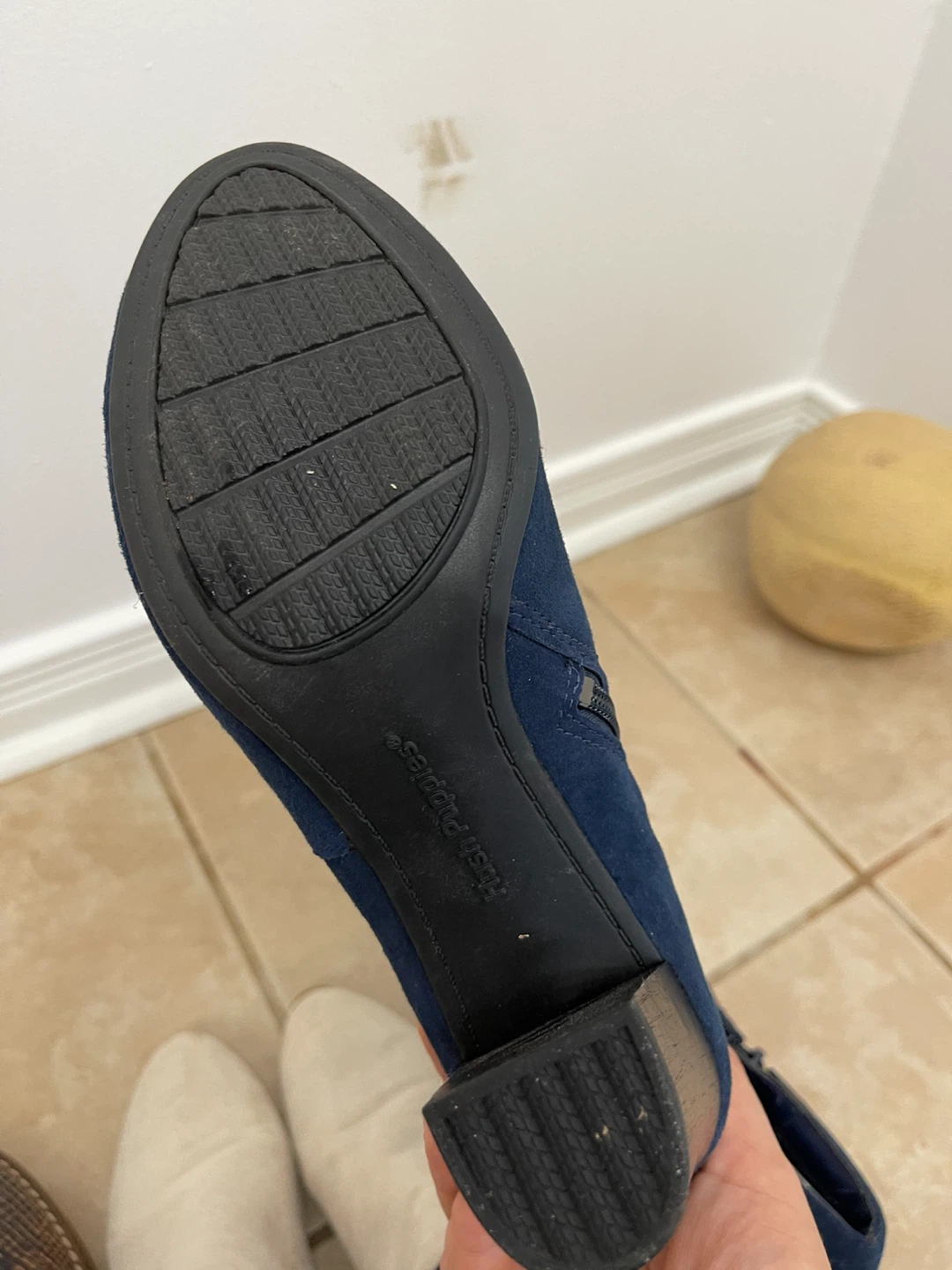 Hush Puppies Navy Blue Suede Ankle Boots - photo 3