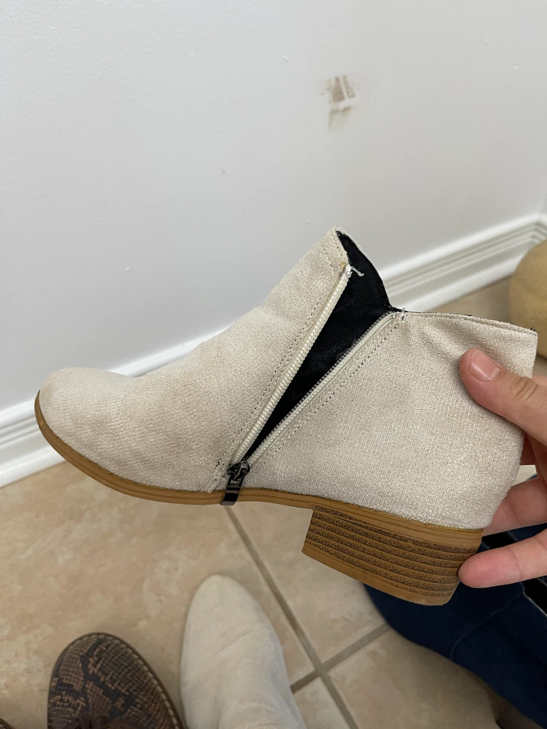 Hush Puppies Navy Blue Suede Ankle Boots - photo 4