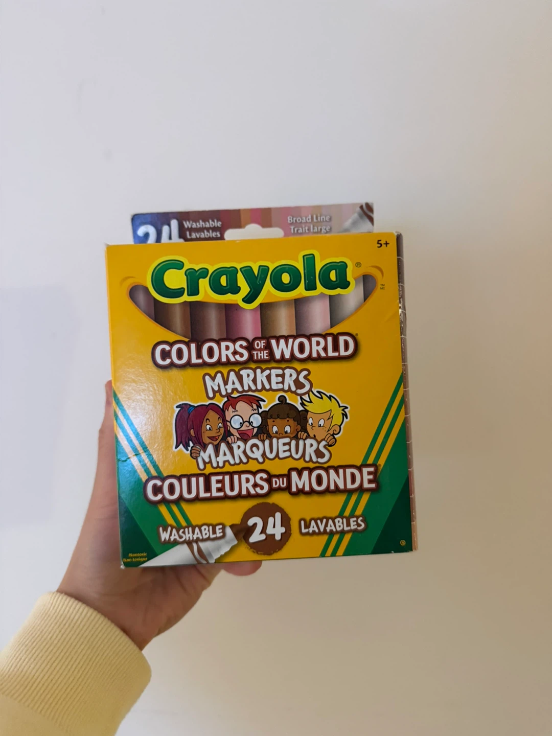 Crayola Colors of the World Markers - 24 Washable Broad Line
