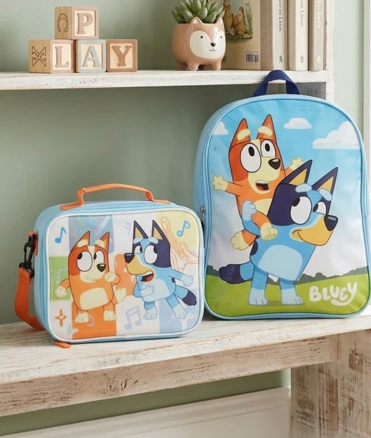 Bluey Backpack and Lunch Box Set