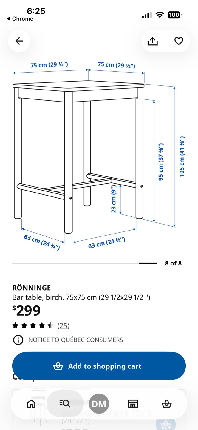 MOVING - Rönninge Bar Table - Solid Birch - photo 3