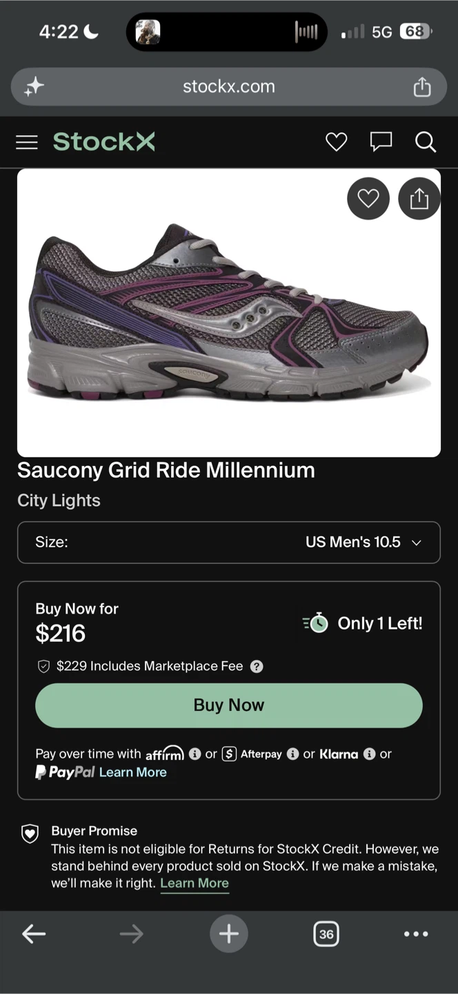Saucony Grid Ride Millennium City Lights Men's Running Shoes
