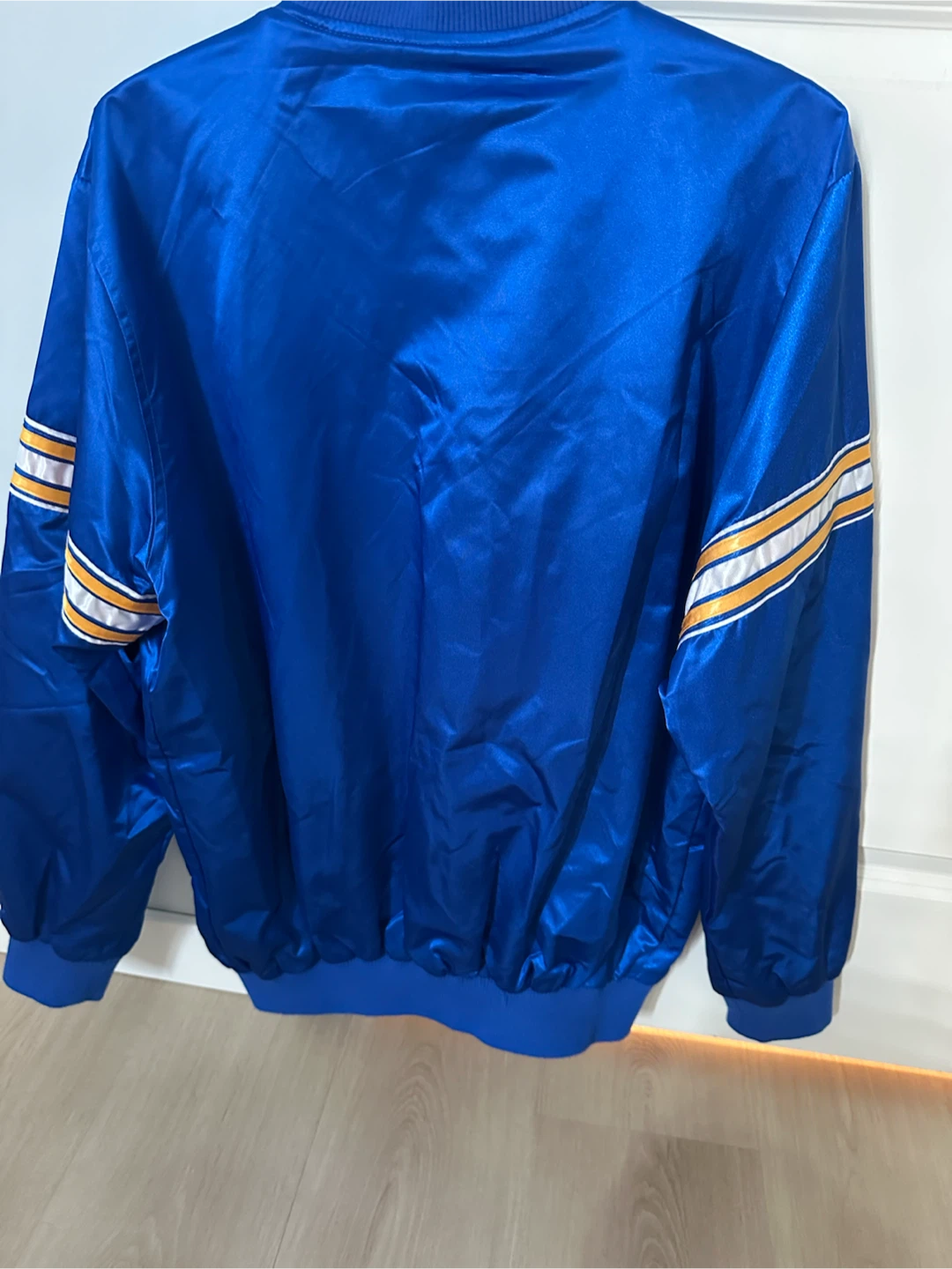 Starter Golden State Warriors Satin Bomber Jacket - Blue - photo 2