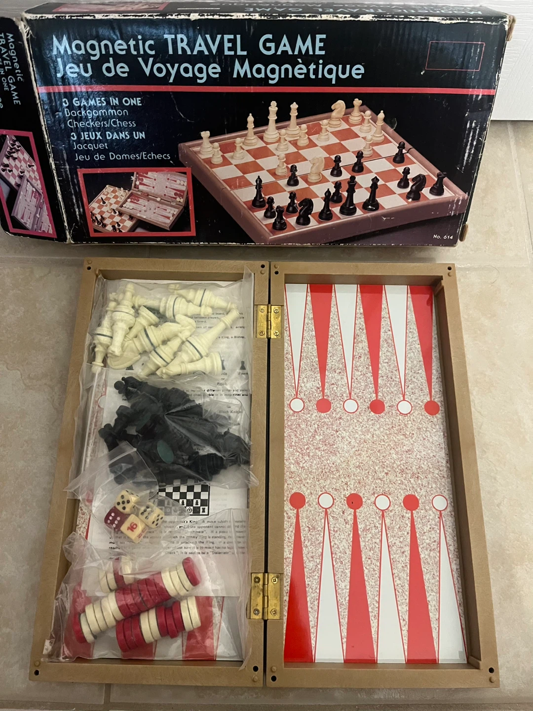Magnetic Travel Game - 3 Games in One