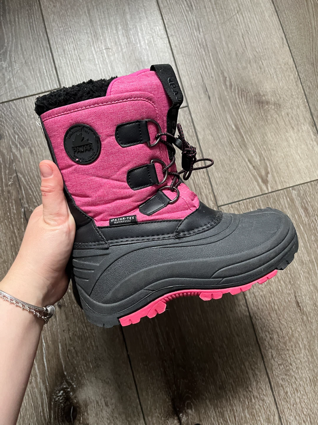 Pajar-Tex Waterproof Pink kids Snow Boots - size 1
