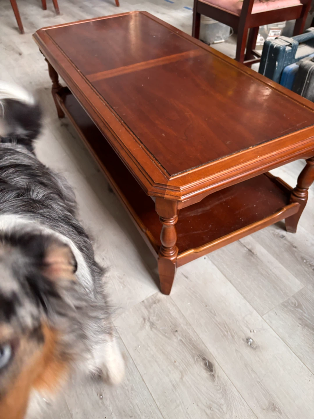 Wooden coffee table - photo 2