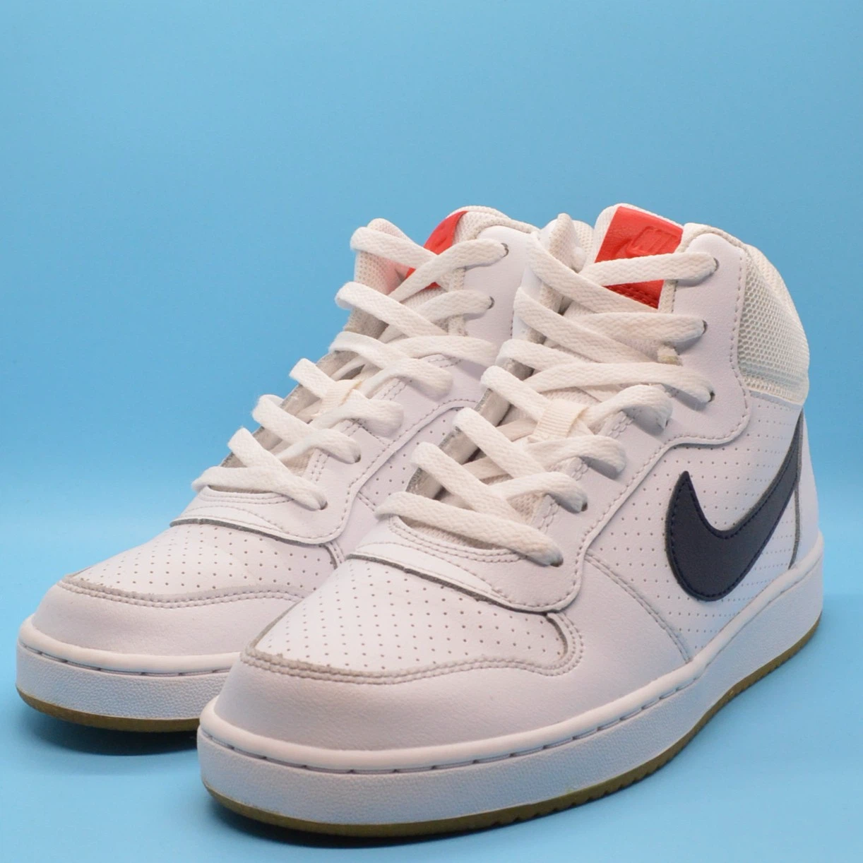 Nike Court Borough Mid White Obsidian GS 6.5Y