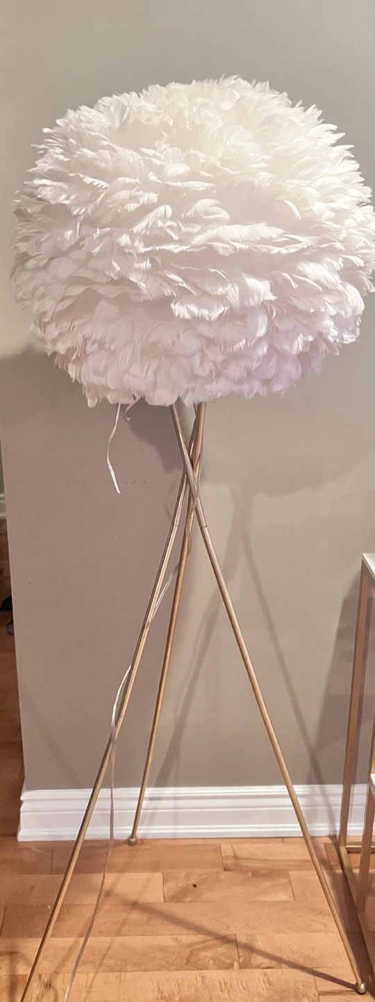 White Feather Floor Lamp