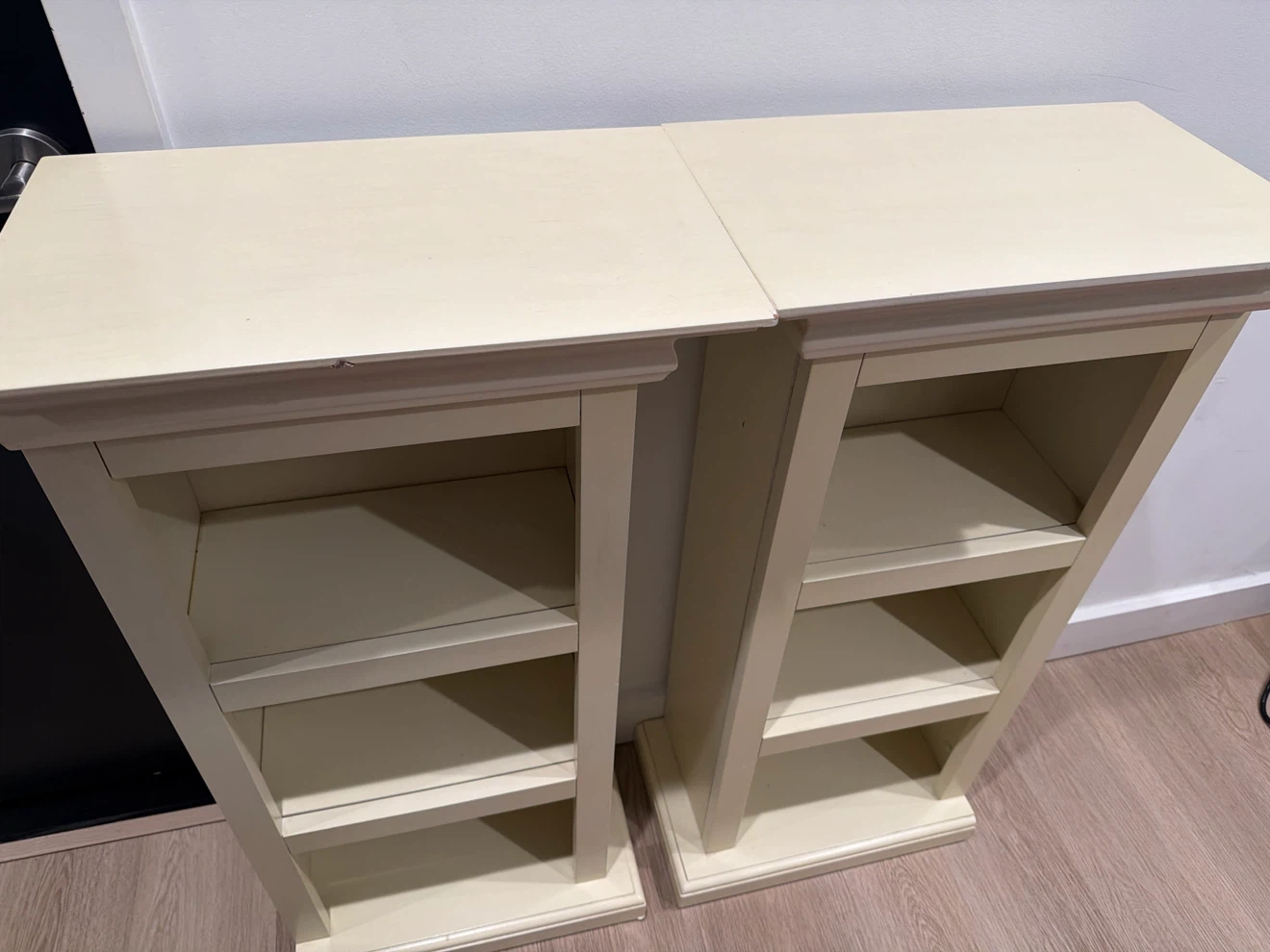 Cream Bookcase Shelves (Set of 2)