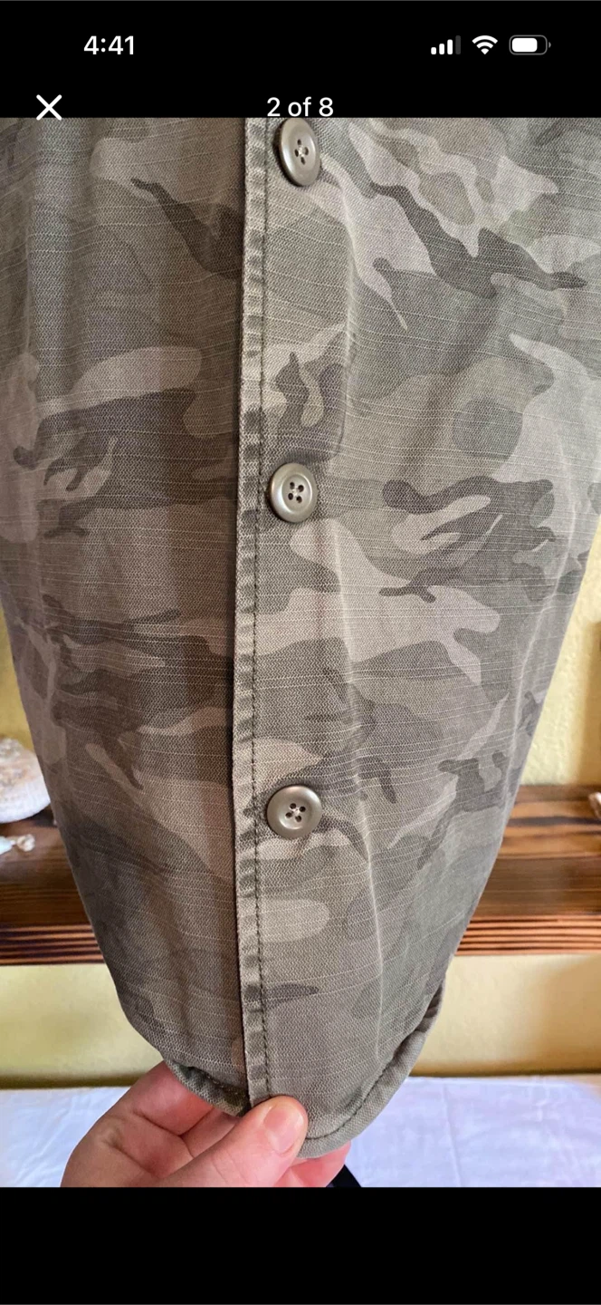 Hot Topic New Camo Button Down Jacket - photo 2