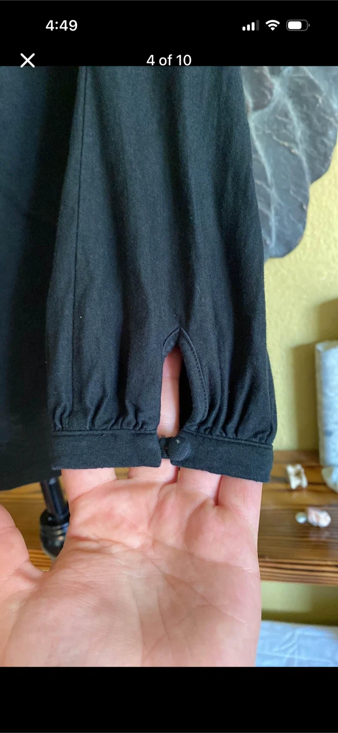 Gap Black Long-sleeve Shirt Top - photo 3