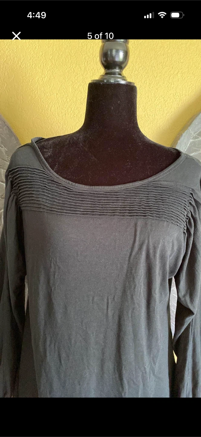 Gap Black Long-sleeve Shirt Top - photo 4