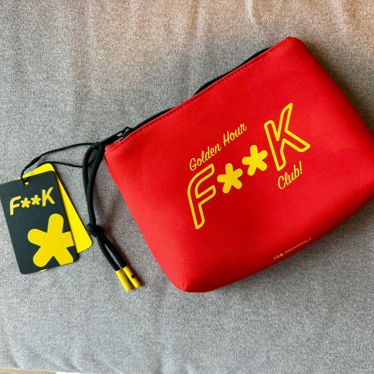 New F**K Italian Neoprene Cosmetic Bag