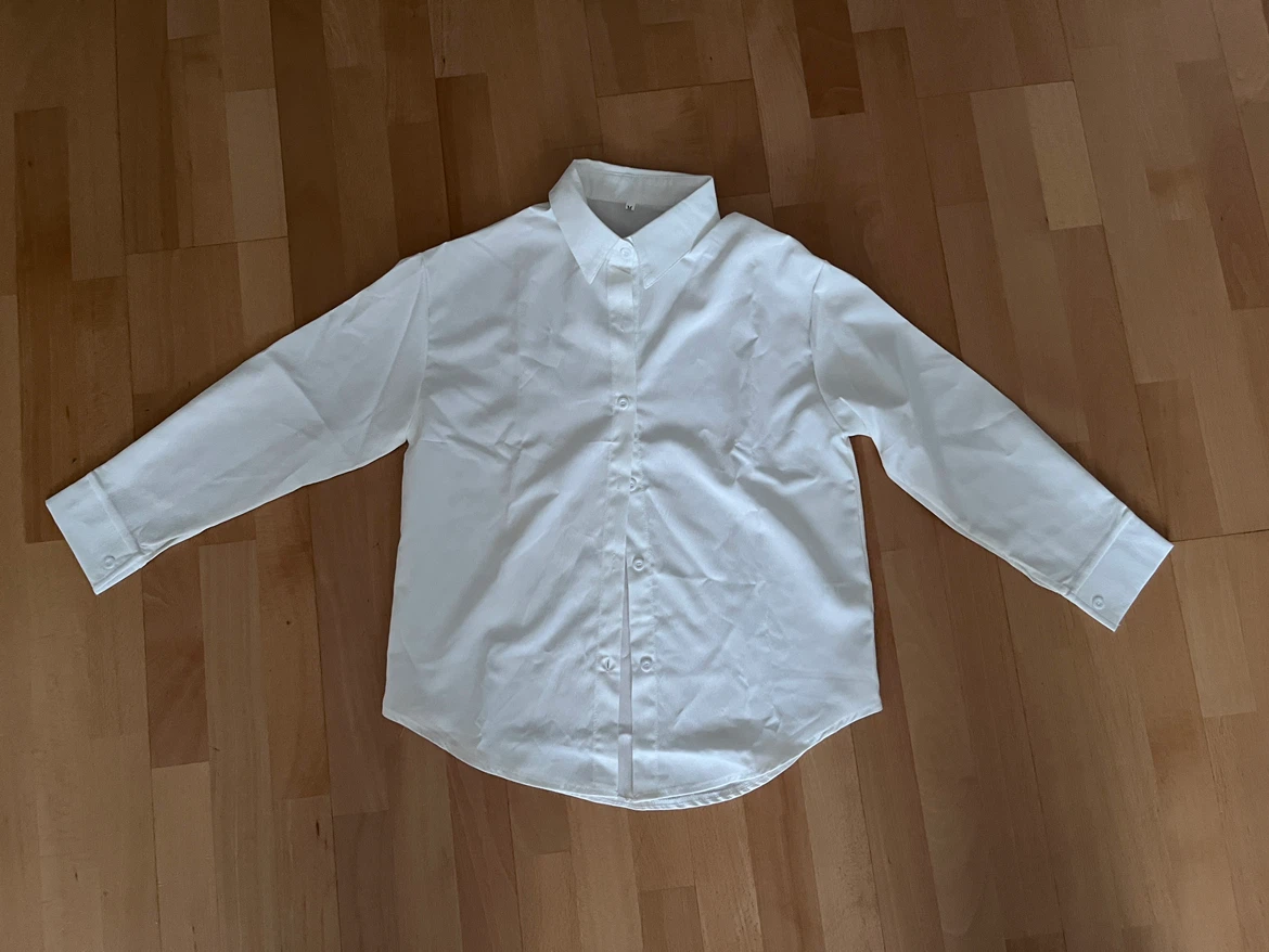 White Button-Up Long Sleeve Shirt