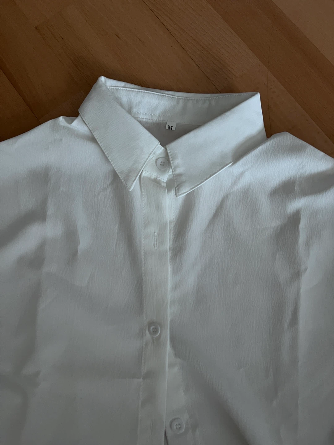White Button-Up Long Sleeve Shirt - photo 3