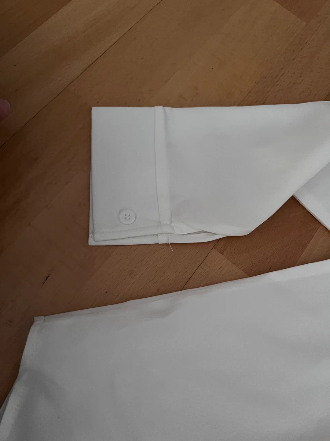 White Button-Up Long Sleeve Shirt - photo 4