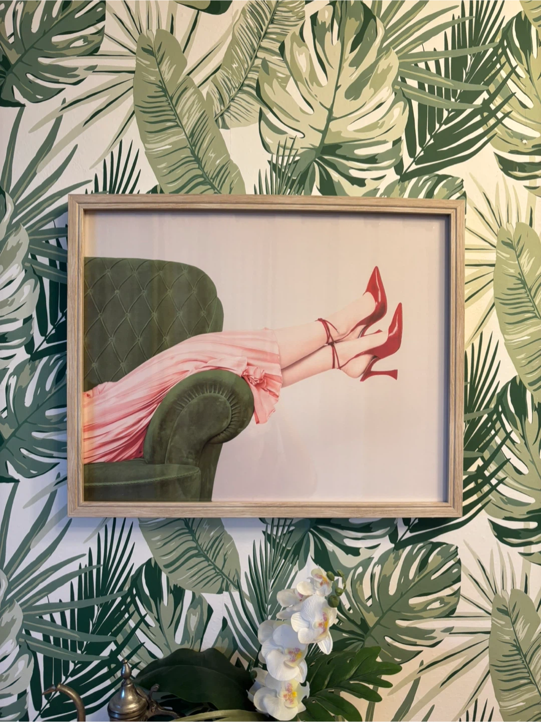 MOVING - Framed Wall Art Print - Lady in Red Heels