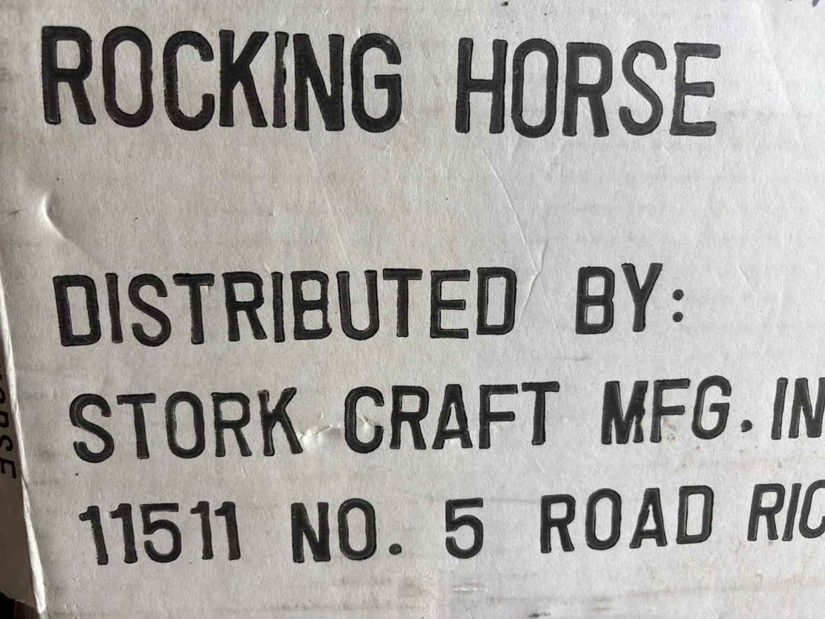 Brand New Vintage Stork Craft Wooden Rocking Horse - photo 2