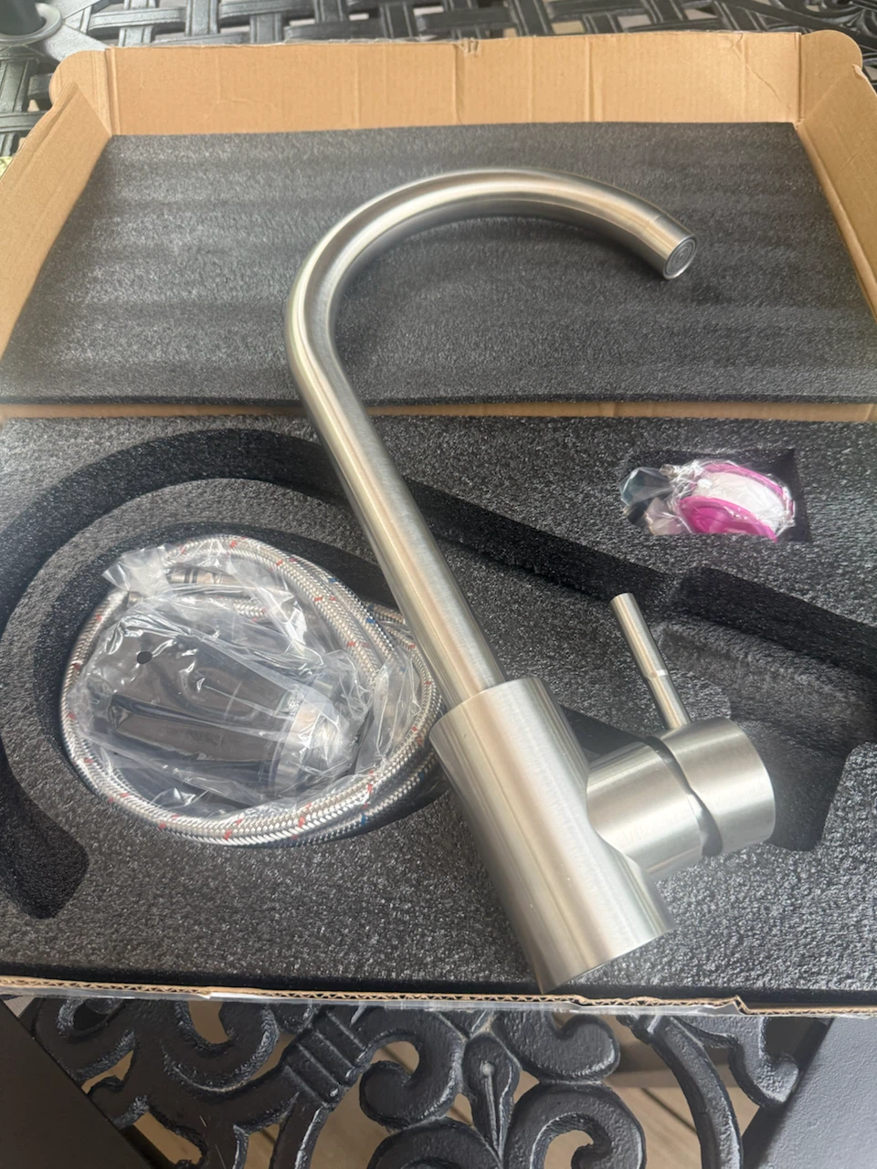 As is. New Stainless Steel Kitchen Faucet