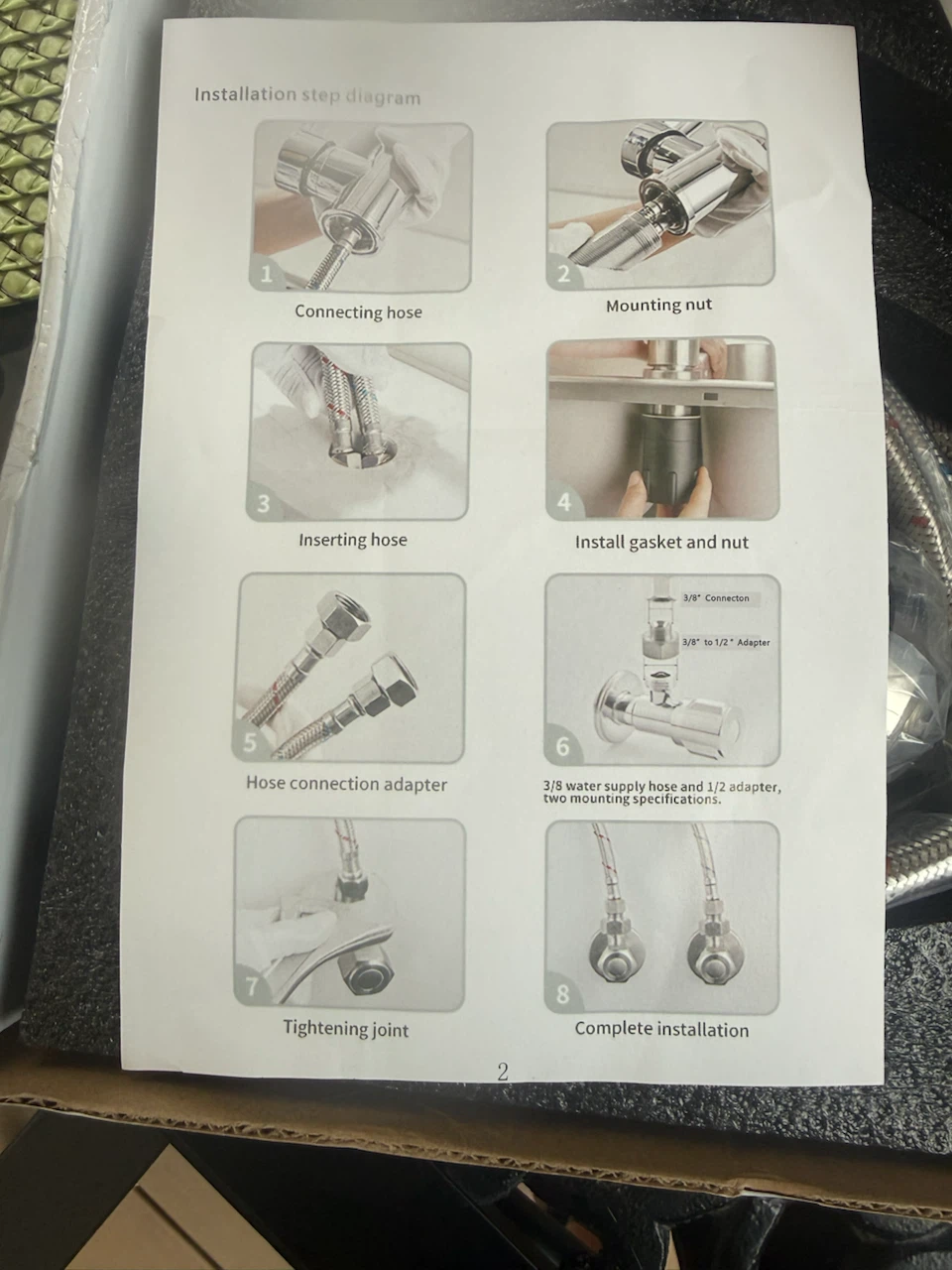 As is. New Stainless Steel Kitchen Faucet - photo 2