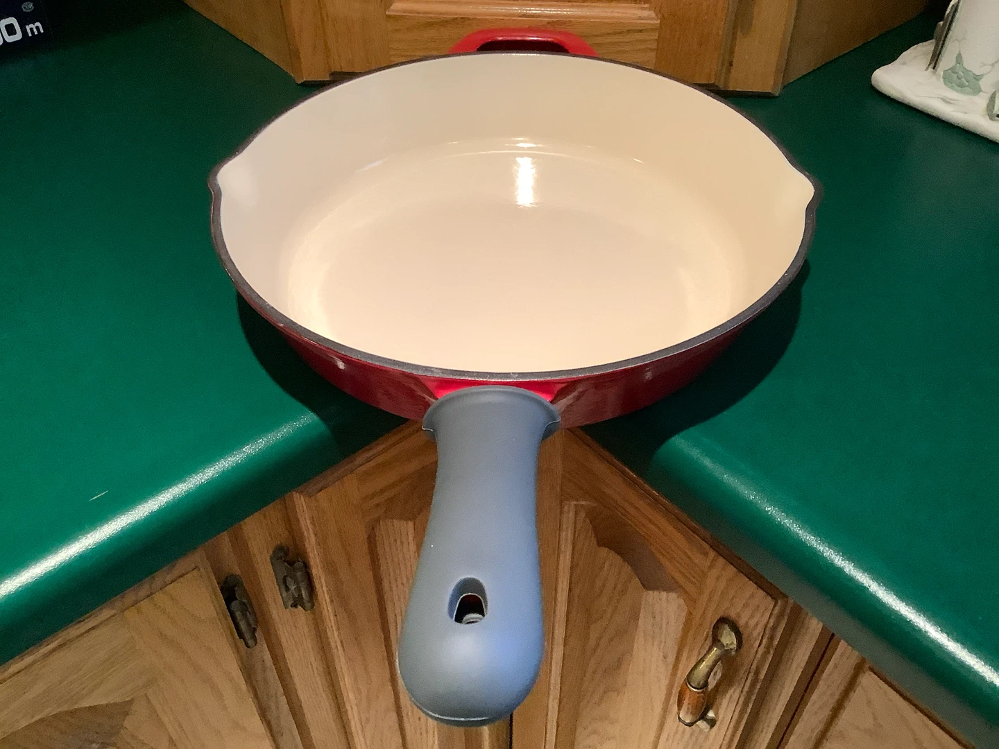 New Lg Tramontina Porcelain Enamelled Cast Iron Skillet 🐞 - photo 4