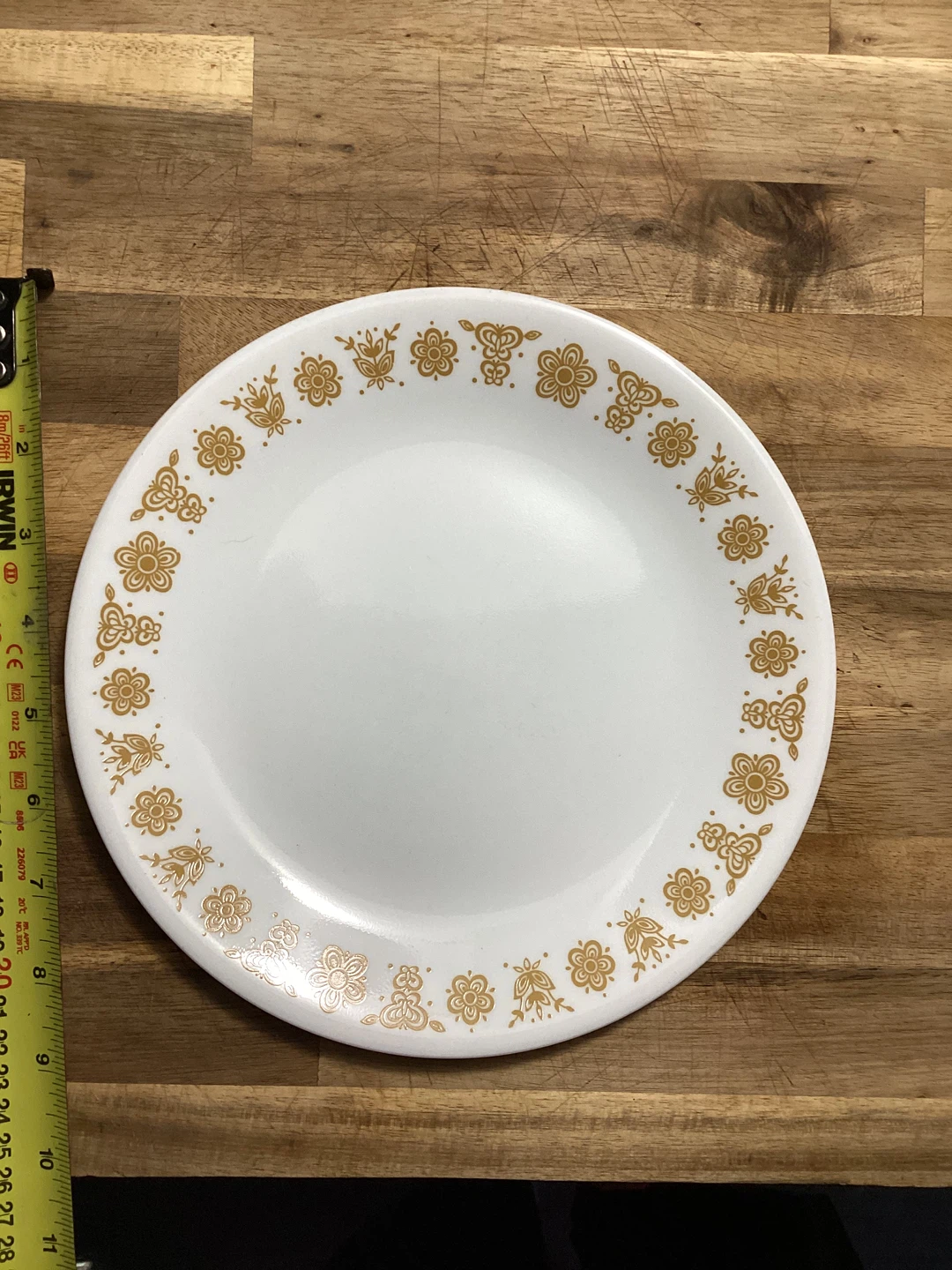 1970’s vintage Butterfly Gold Pyrex Corningware Plates - photo 4