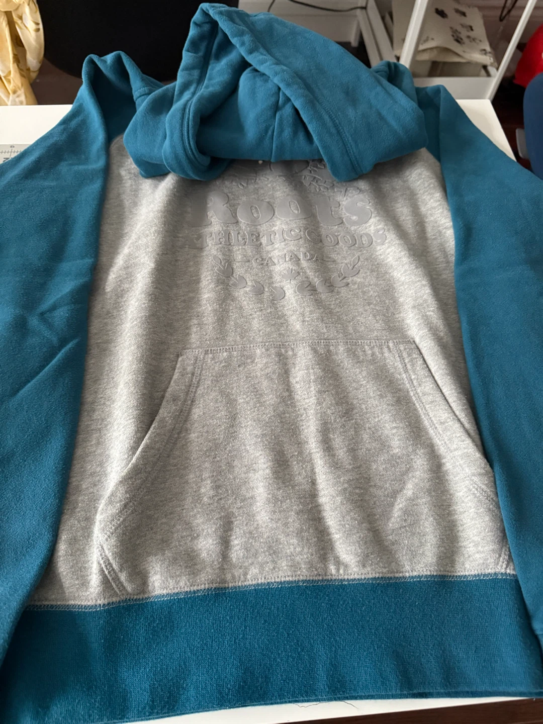 Roots Athletic Goods Hoodie Grey/Teal - photo 2