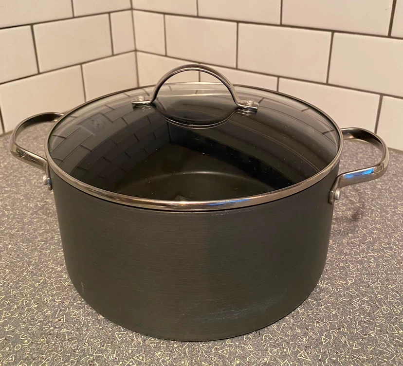 Large Stock Pot with Glass Lid