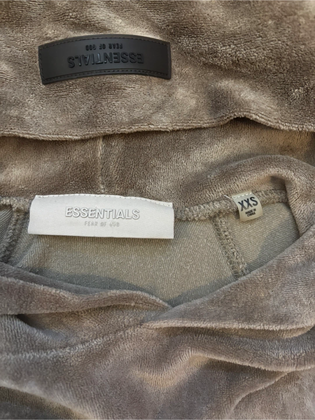 Fear of God Essentials velour oversized hoodie - photo 4