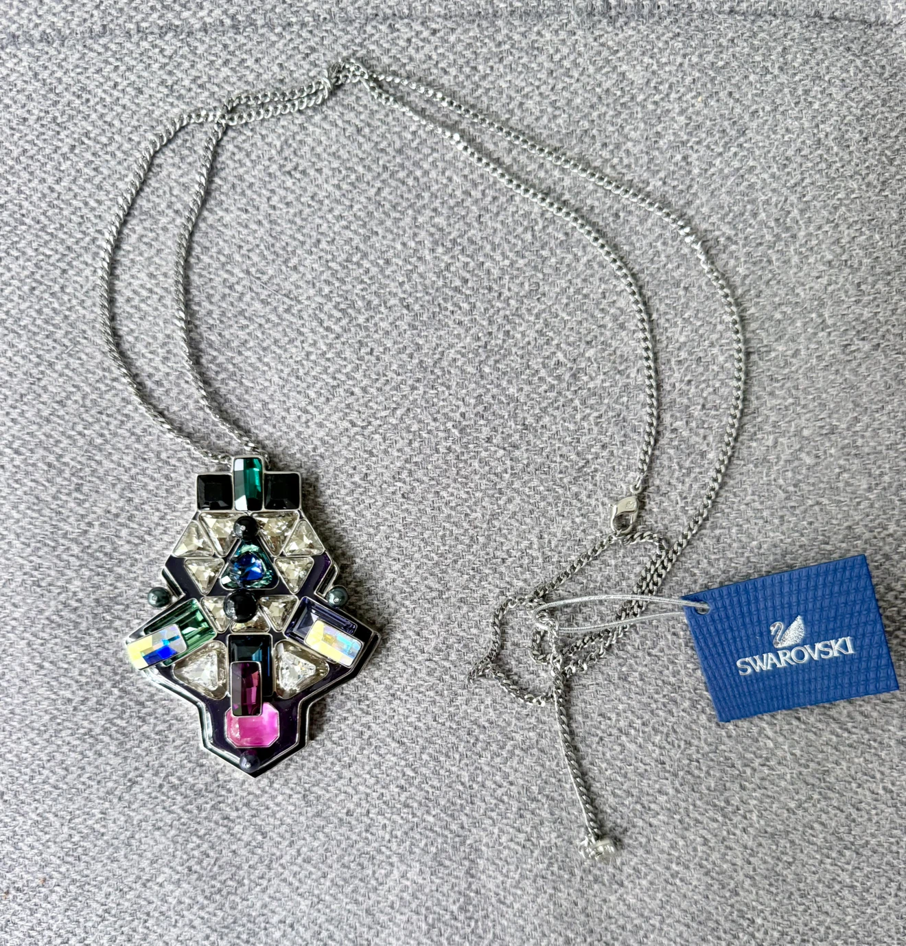 Authentic Swarovski Buzz Multicolor Crystal Necklace #5070638 - photo 3