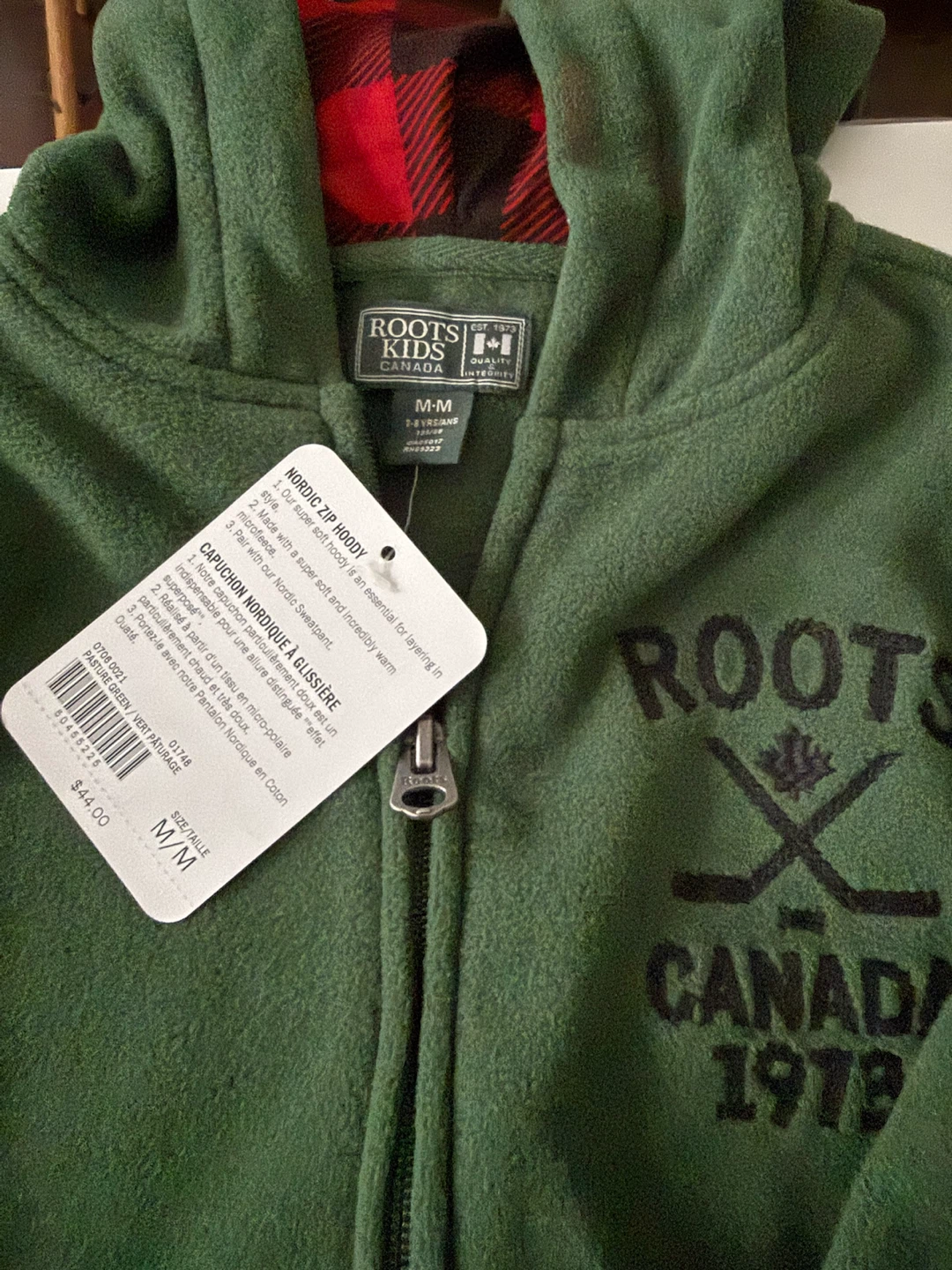Roots Kids Nordic Zip Hoodie Green - photo 3