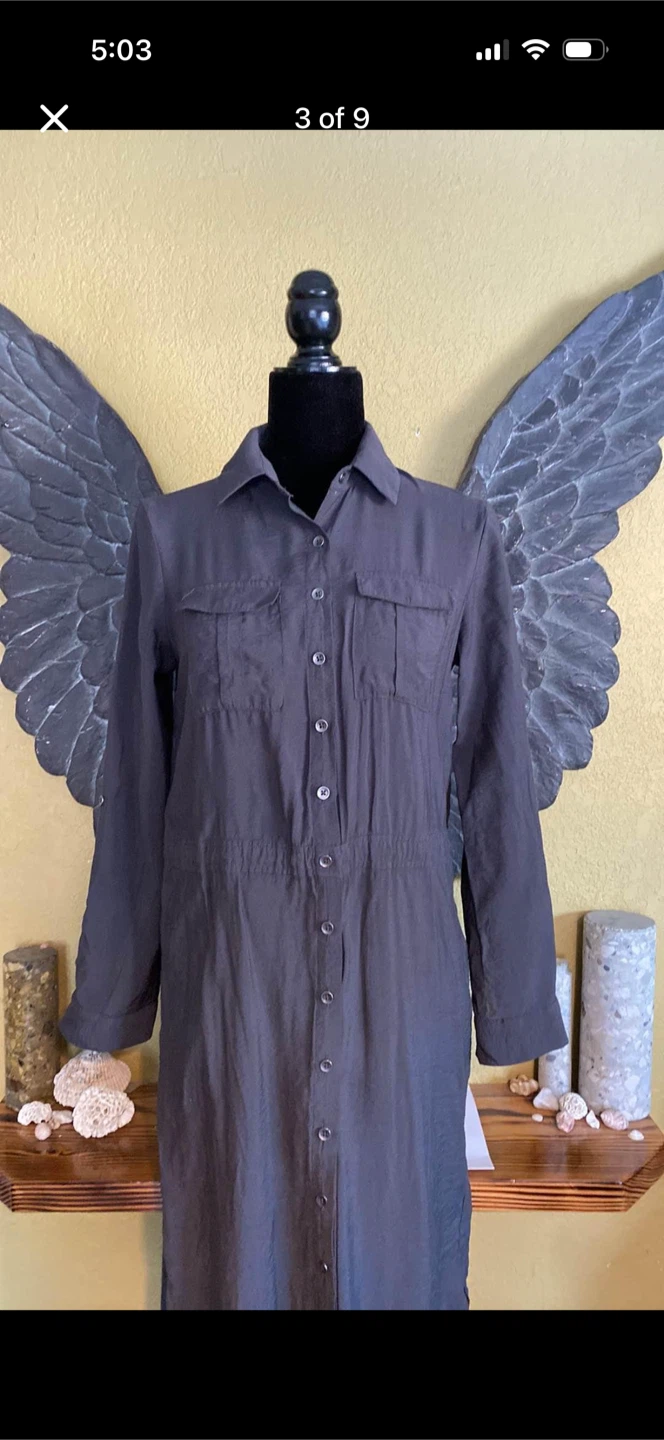 Maeve Long Button Down Dress - photo 3