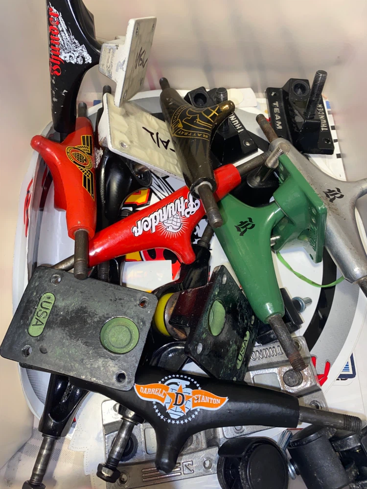 5 Pairs USED 7.7” SKATEBOARD TRUCKS PARTS