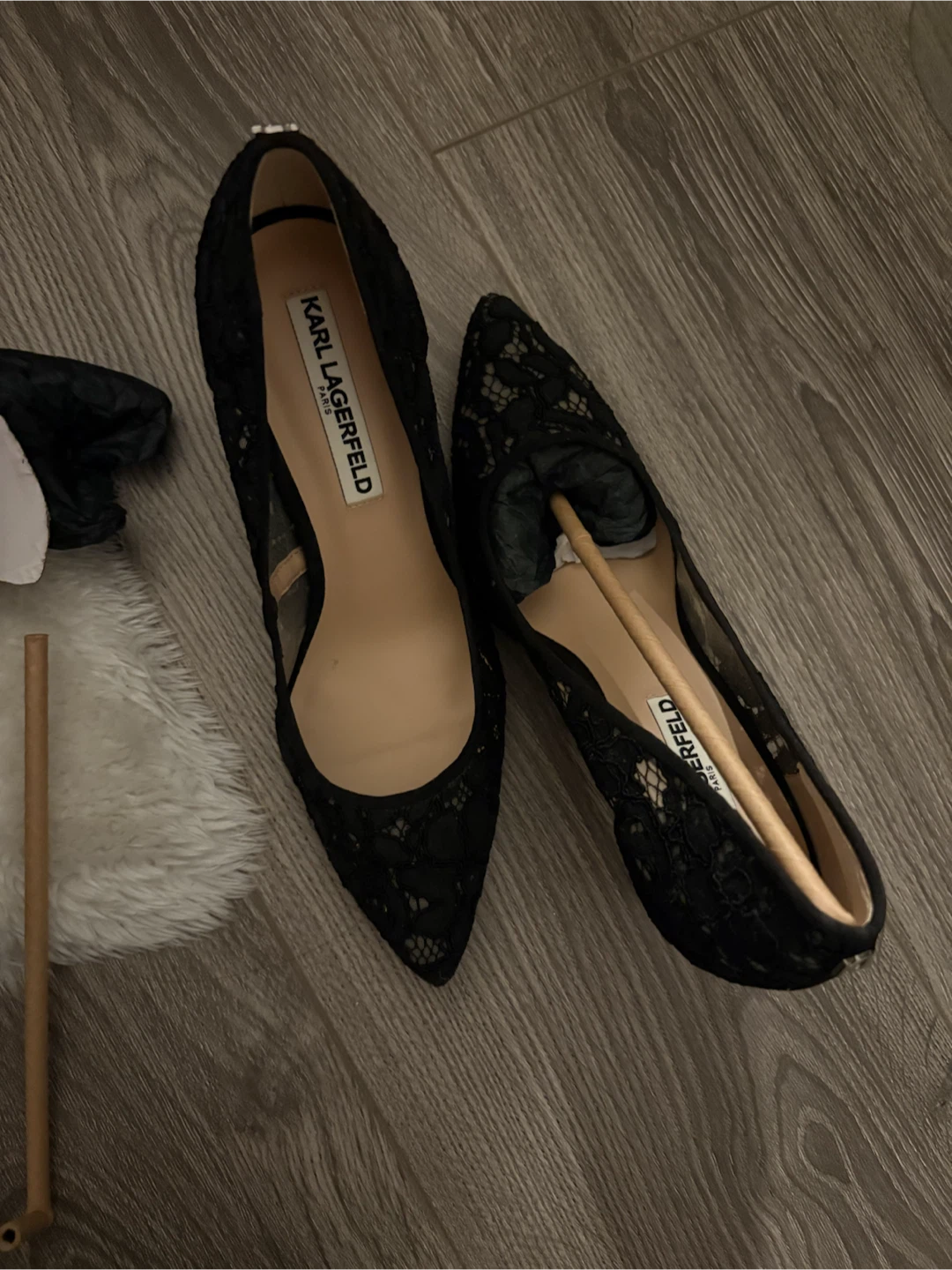 Karl Lagerfeld Lace High Heel - photo 3