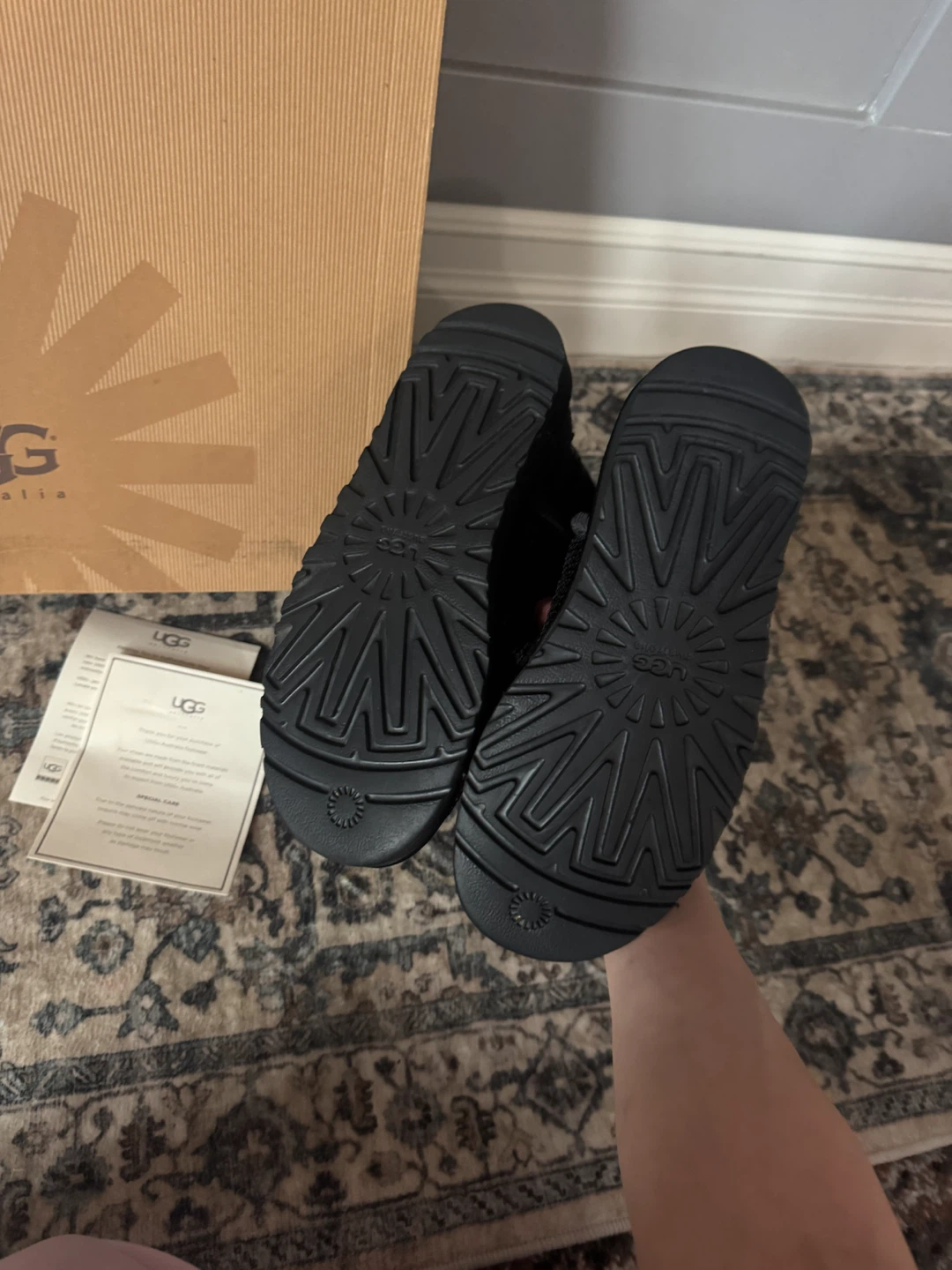 UGG Australia Black Sequin Boots with Box - photo 3