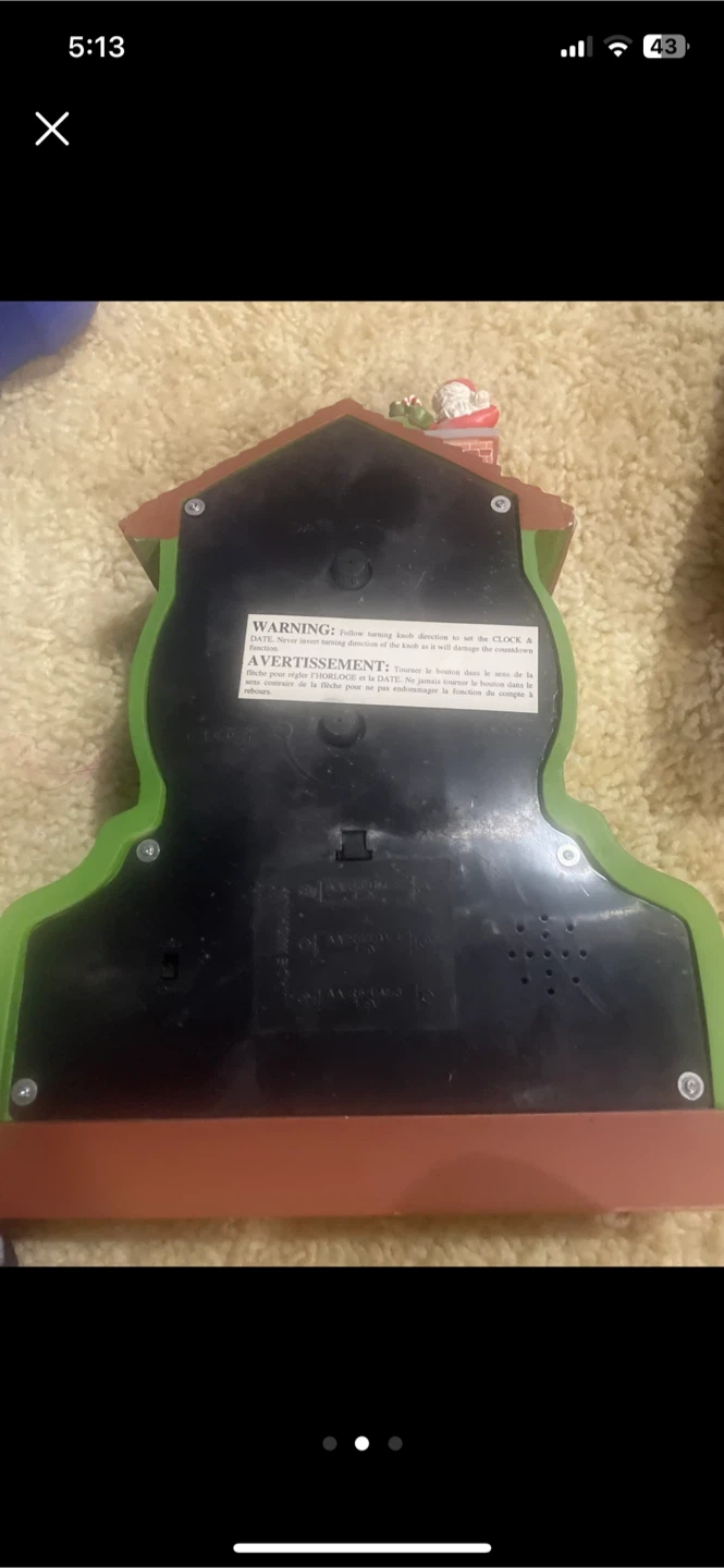 Collectable Avon Christmas Countdown Clock - photo 2