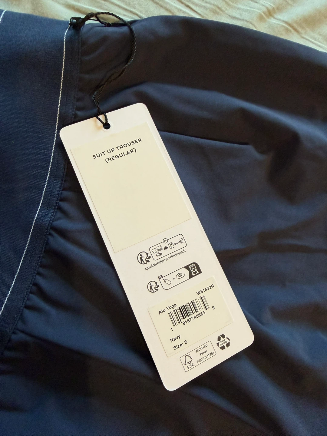 Alo Yoga Suit Up Trouser (Regular) - Navy, Size S - photo 3
